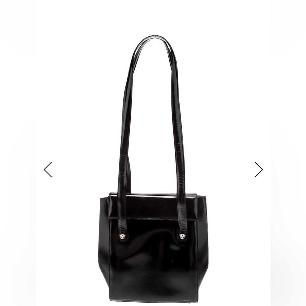 Black Gianni Versace Medusa Shoulder Bag